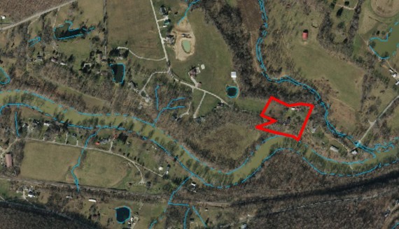 County aerial 2.7 acres with house